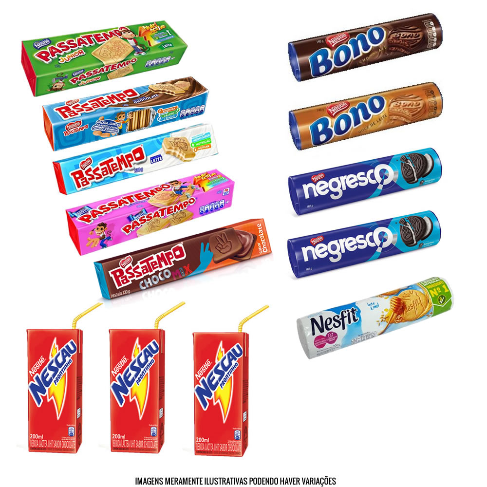 Kit Biscoito Nestlè (13 unidades)