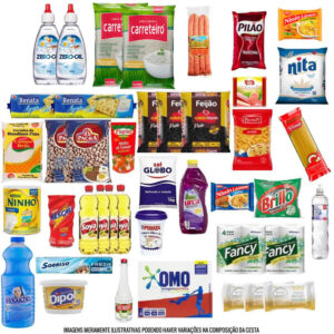 Cesta Básica Completa – E – Com adoçante (31 Itens)