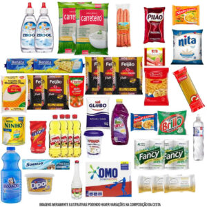 Cesta Básica Completa – E – Com adoçante (31 Itens)