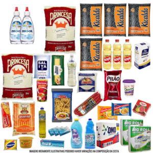Cesta Básica Completa– F –  Com adoçante (29 Itens)